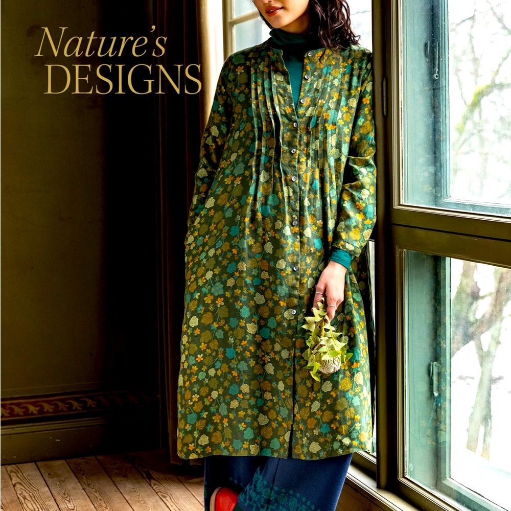 Gudrun Sjoden Green Autumn Leaves dress